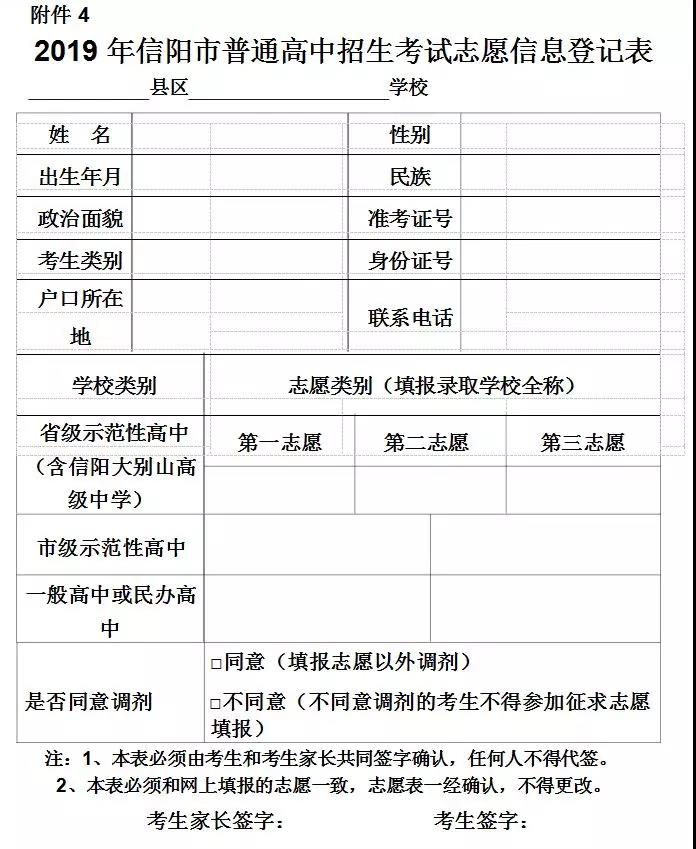 信阳市教育体育局关于做好 2019 年普通高中招生工作的意见