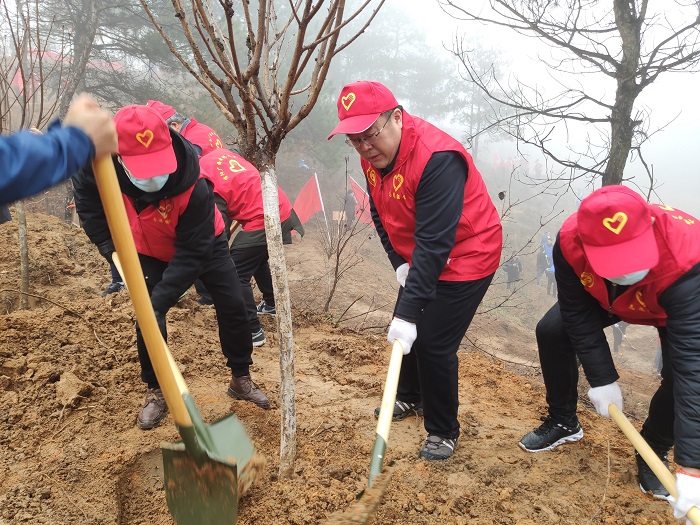 践行绿色约定 拥抱盎然春意――信阳广播电视大学植树节植树活动